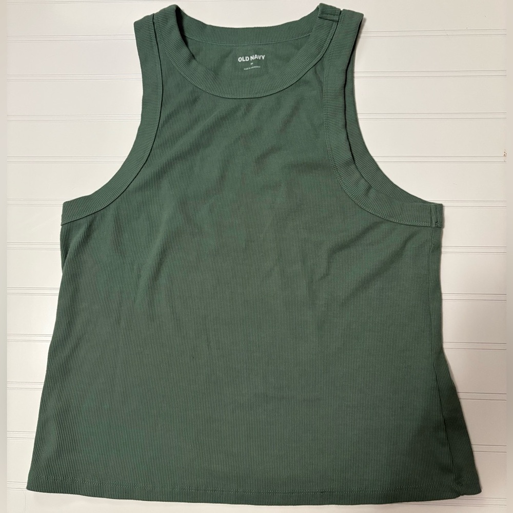 Girls XL Old Navy Sage Ribbed Tank Top